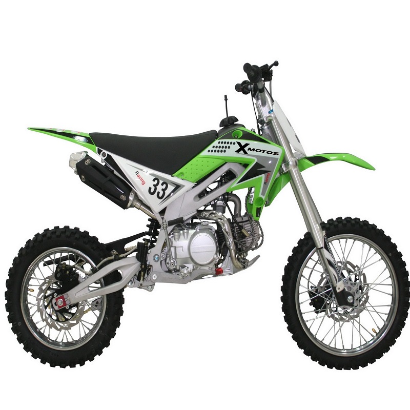 green dirt bike