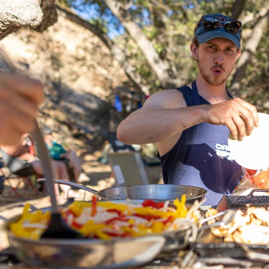 camping dinner