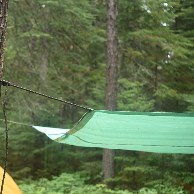 camping in the rain
