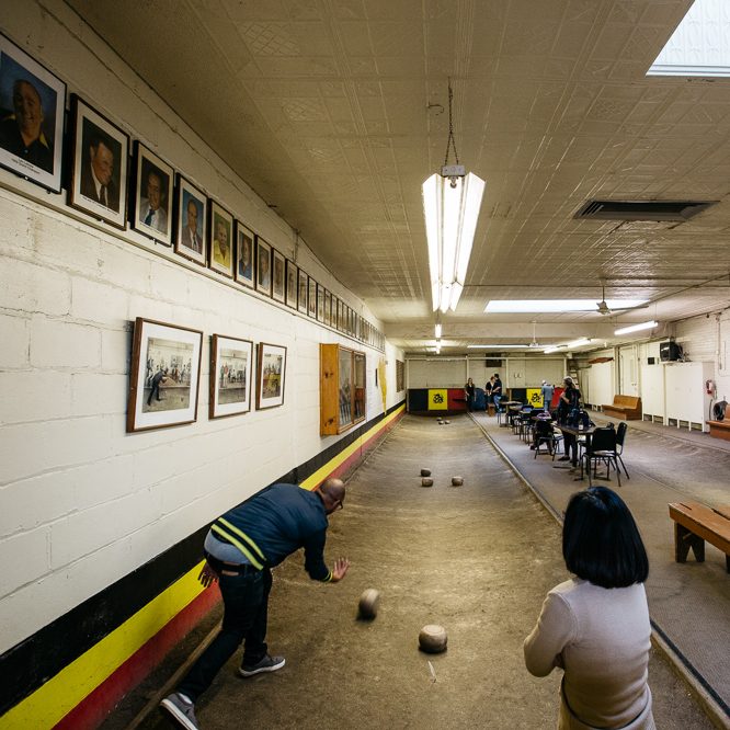 feather bowling