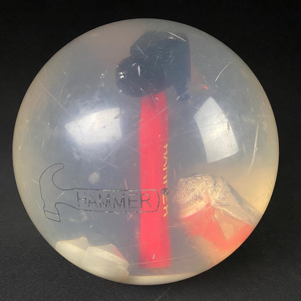 clear bowling ball