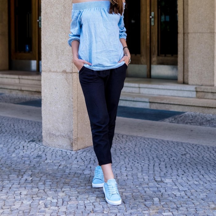 navy sneakers