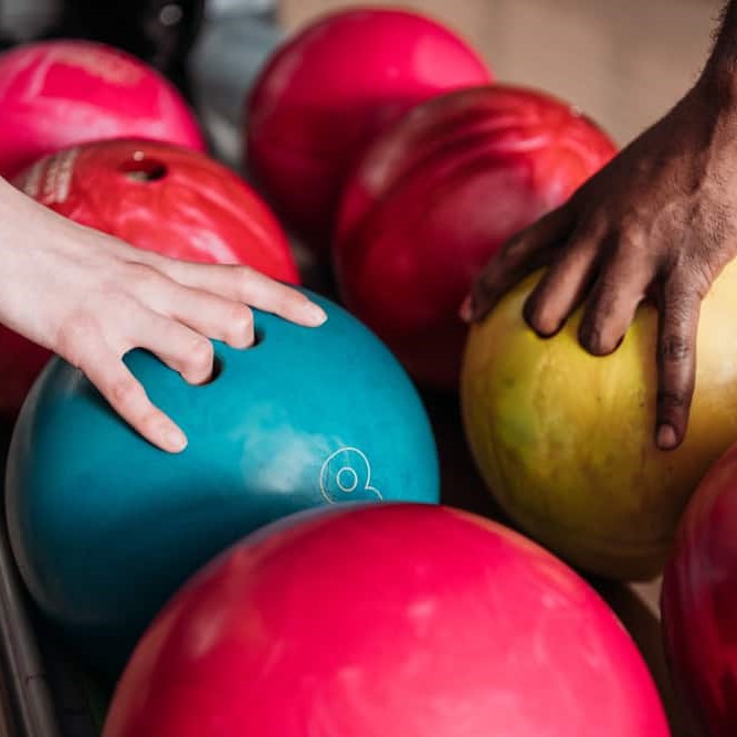 hold a bowling ball